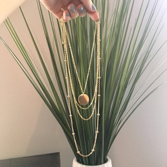 Layered Gold Coin Four-Strand Gold Choker Necklace - Picture 3 of 7